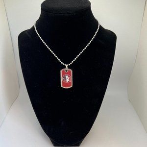 FSU Dog Tag Necklace